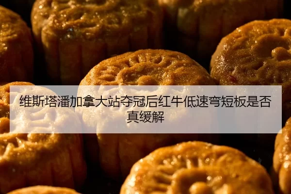 维斯塔潘加拿大站夺冠后红牛低速弯短板是否真缓解